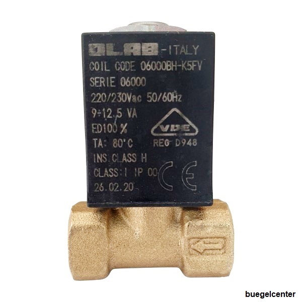 Olab-6000-Magnetventil-230V Magnetventil Olab 6000 2/2 Wege für Espresso, Wasser, Luft, Dampf