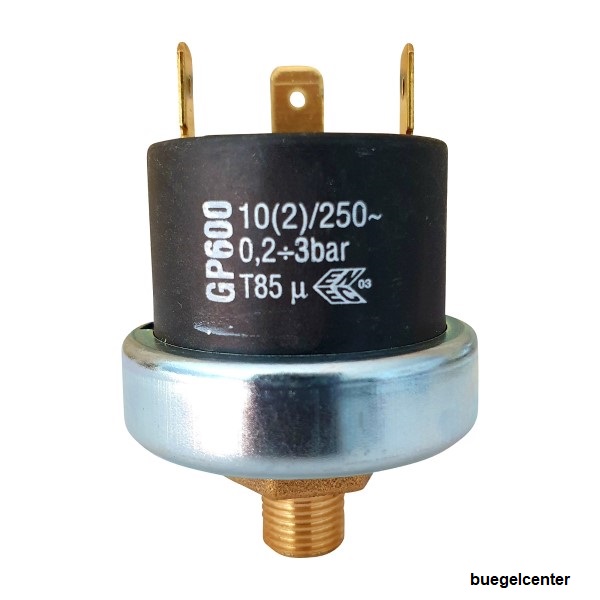 Mater-Druckschalter_GP600 Druckschalter Mater GP600 G1/8“, 0,2-3,0bar einstellbar, Voreinstellung 0,5bar, einstellbar