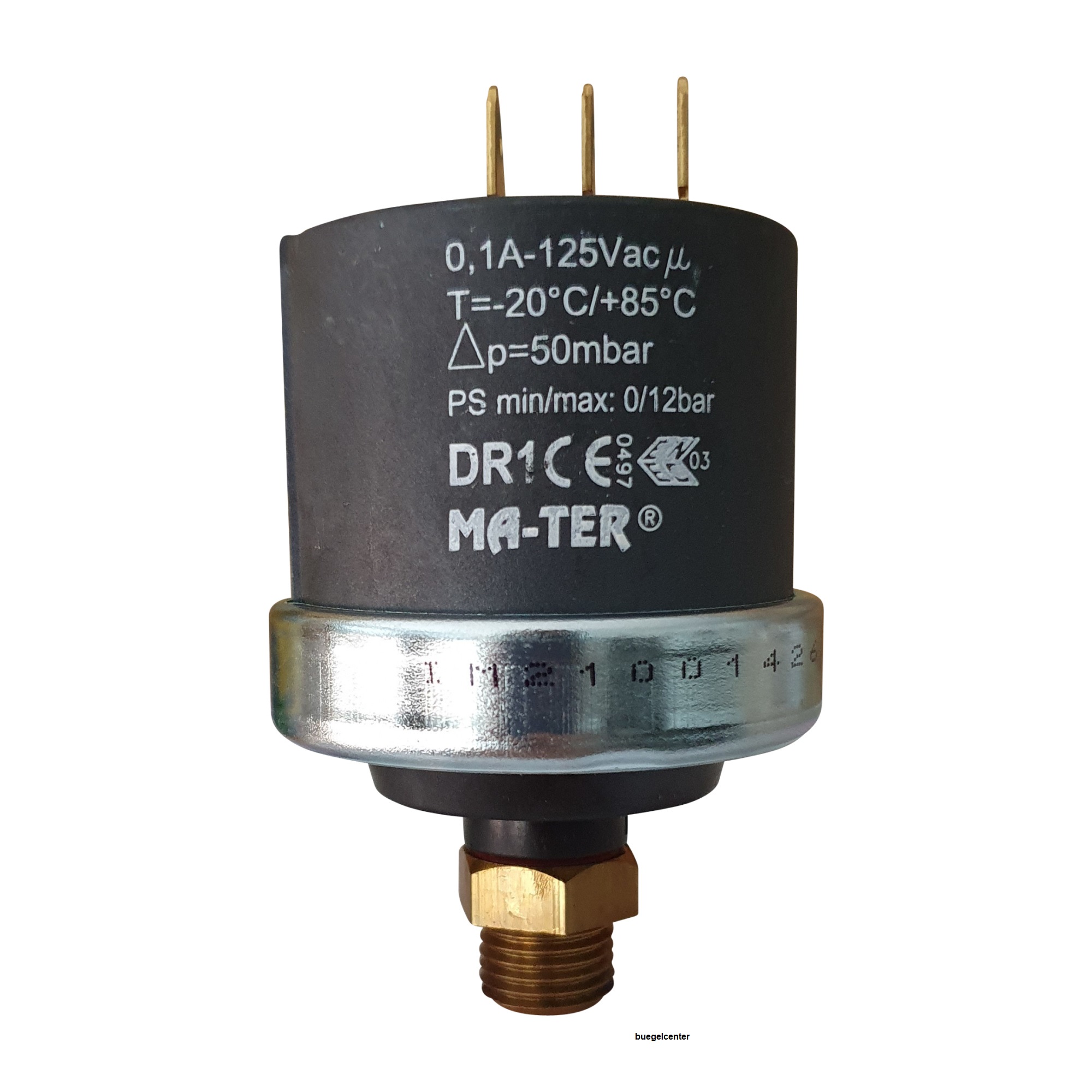 Differenzdruckschalter Mater DR1 50mbar 0,1A 125V Gewinde 1/4 Zoll