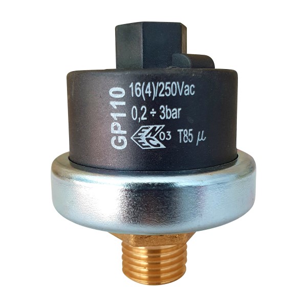 GP110_0-2-3bar Druckschalter Mater GP110 G1/4“, 0,2-3,0bar einstellbar, Voreinstellung 1,3bar