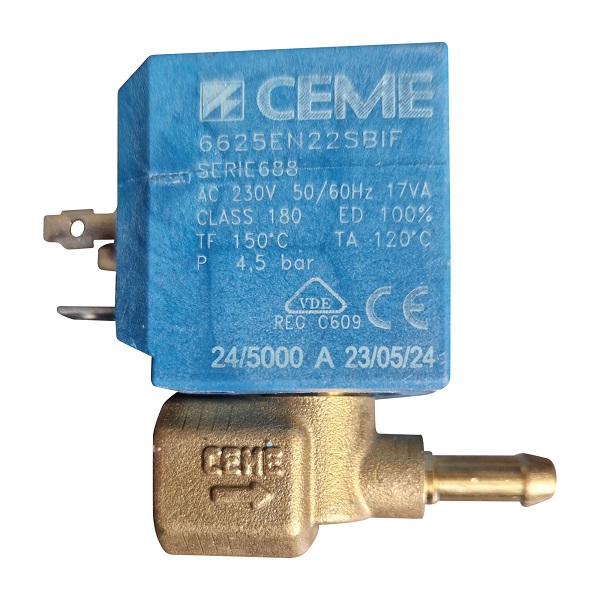 Magnetventil CEME 6625EN  - Innengewinde 1/4 Zoll für Dampfreiniger Dampfbügelstation Dampfstrahler 