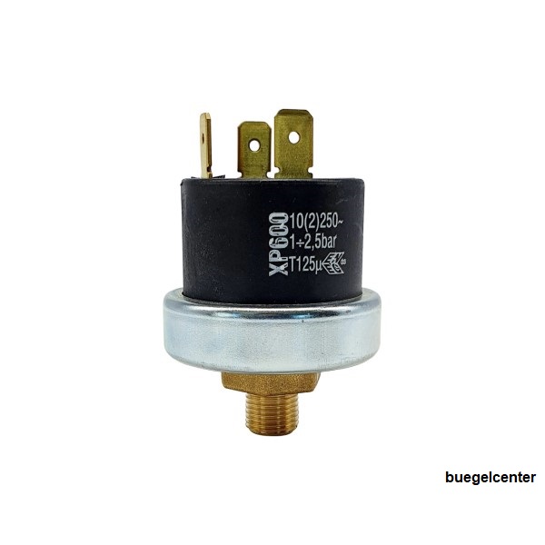 Druckschalter-XP600-1-2-5bar Druckschalter Mater XP600 1-2,5 bar einstellbar, Voreinstellung 2 bar, Gewinde 1/4 Zoll