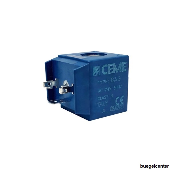 Magnetspule-Ceme-Type-BA2-24V-AC CEME Magnetspule BA2 24V/AC 50Hz Kernloch 13,2mm für Serie 61, 62, 65-67, 69, 86, 87