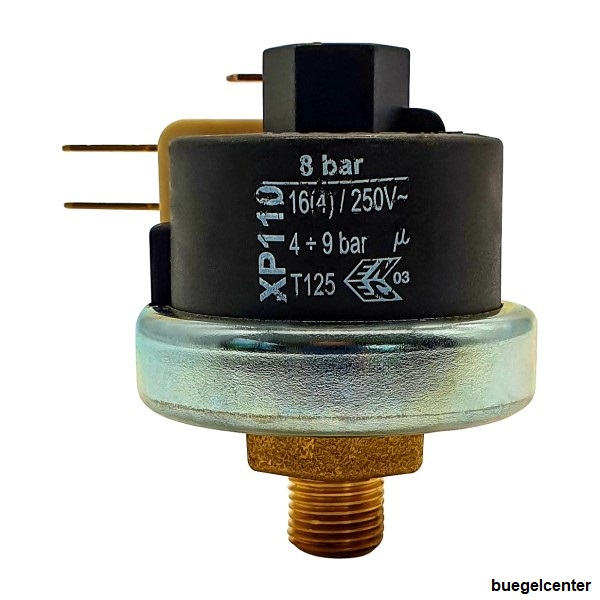 Druckschalter-XP110-8barzOaLSrC4vinVx Druckschalter Mater XP110 4-9bar G1/8 Zoll, voreingestellt 8bar, einstellbar