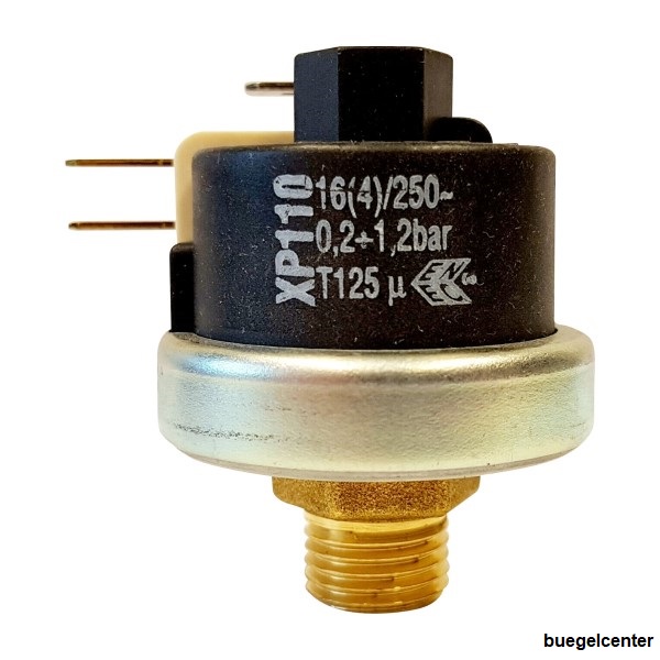 Vakuumschalter-XP110-0-2-1-2bar Druckschalter Mater XP110 0,2-1,2bar, G1/4 Zoll, Voreingestellt 0,8bar, einstellbar