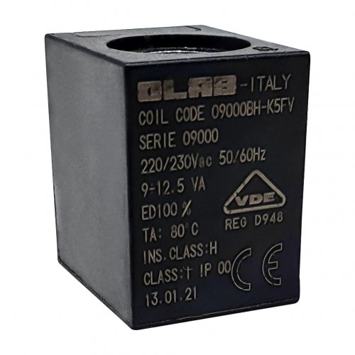 Magnetventilspule OLAB 9000-230V 50Hz 9-12,5VA für Bügelstation Dampfreiniger 